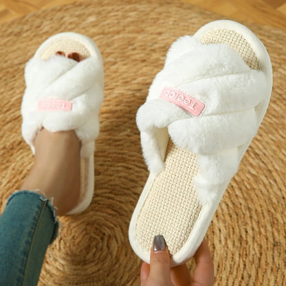 Four Seasons Women’s Cozy Plush Indoor Slippers