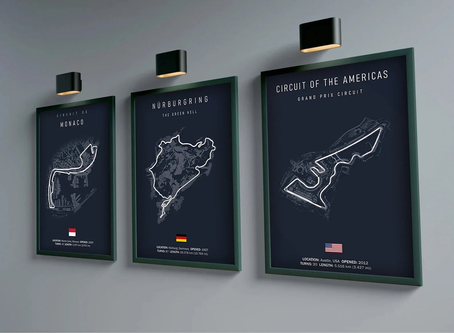 F1 Imola Monaco Circuit Formula 1 Wall Art – HD Canvas Print Poster