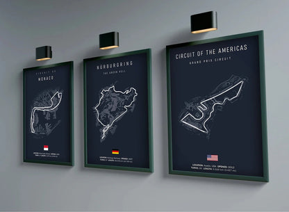 F1 Imola Monaco Circuit Formula 1 Wall Art – HD Canvas Print Poster