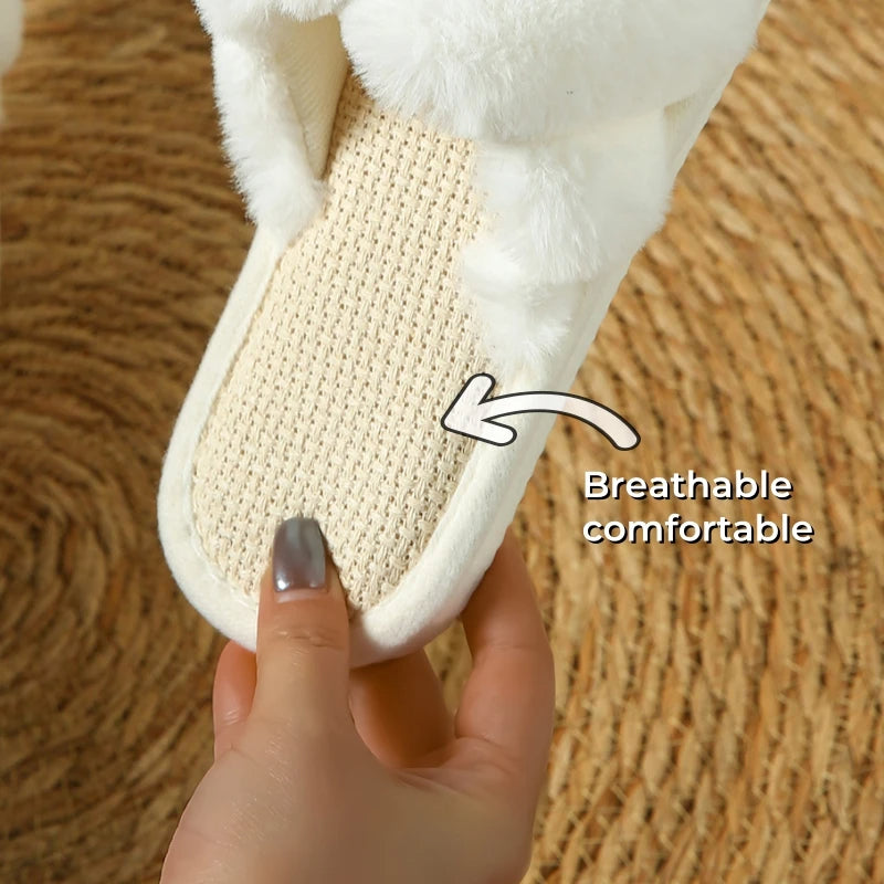 Four Seasons Women’s Cozy Plush Indoor Slippers