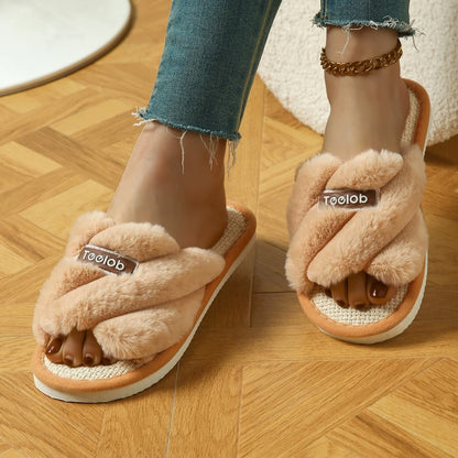 Four Seasons Women’s Cozy Plush Indoor Slippers